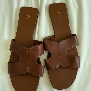 H&M Tan Women's Slide Sandals